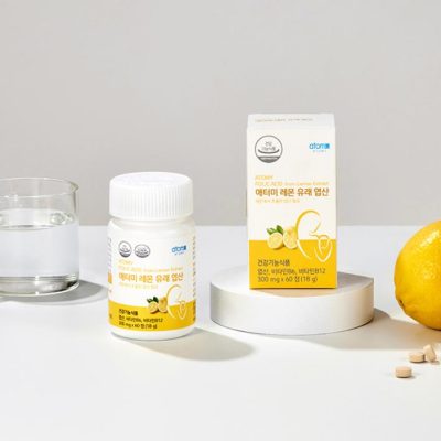 Фолієва кислота з екстрактом лимона ATOMY (60 таблеток)